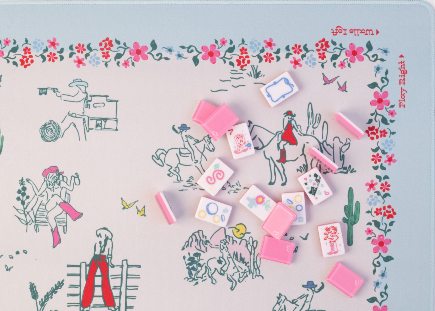 Wild West Mahjong Playing Mat