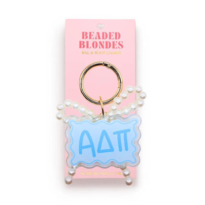 Beaded Blonde Asst Sorority Bag and Boot Charm