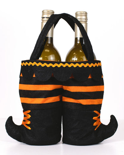 Witch Boots Wine Tote Bag