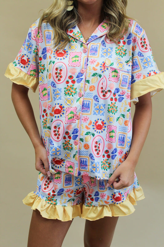 Slumber Party Pajama Shorts Set - Ciao Bella