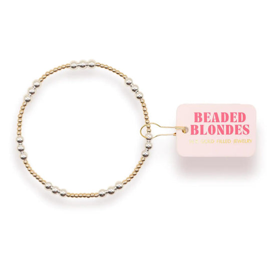 ILY Gold with Silver Bracelet