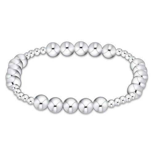 Classic Sterling Beaded Bliss 3mm Bead Bracelet - 6mm Sterling