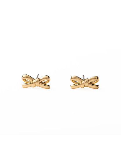 Luxe Bow Stud Earrings