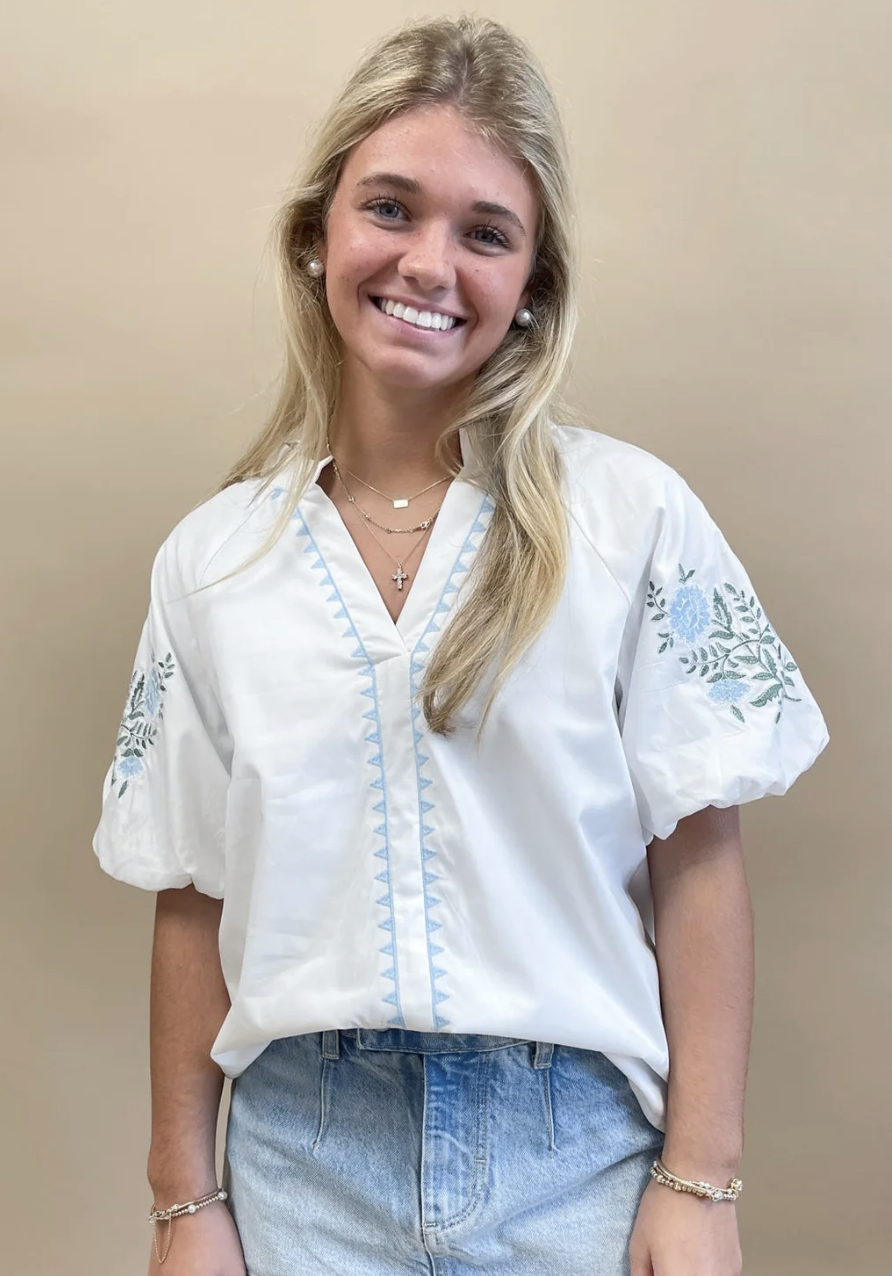 Carolina Stitch Top