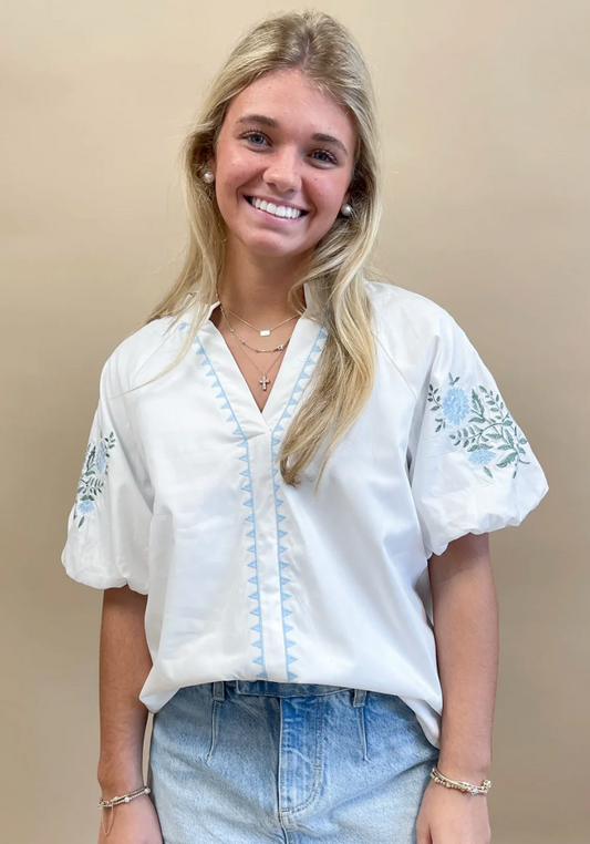Carolina Stitch Top