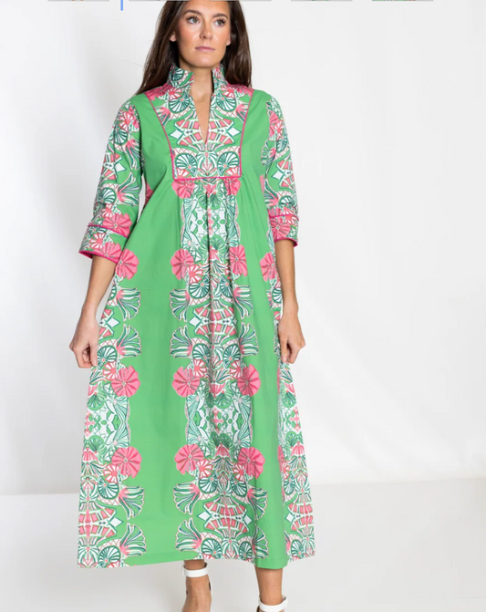 Jade Garden Deb Long Dress and Add on Obi Sash Option