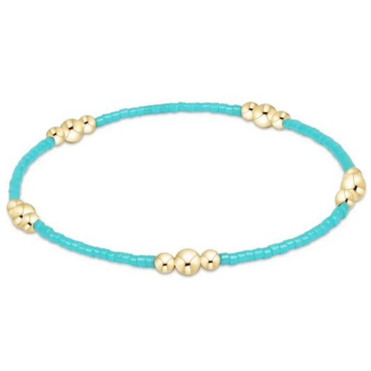Hope Purpose Gold Bracelet- Turquoise