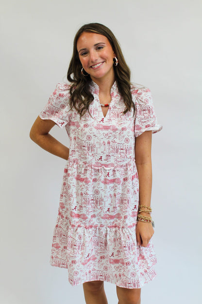 Team Toile Alabama Ivy Mini Dress