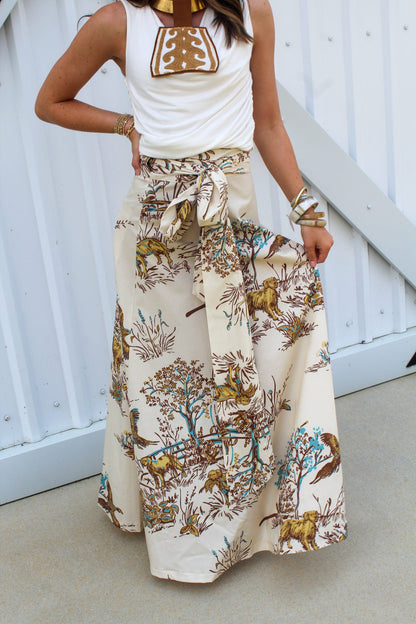 Maple Field & Feather Brady Wrap Maxi Skirt