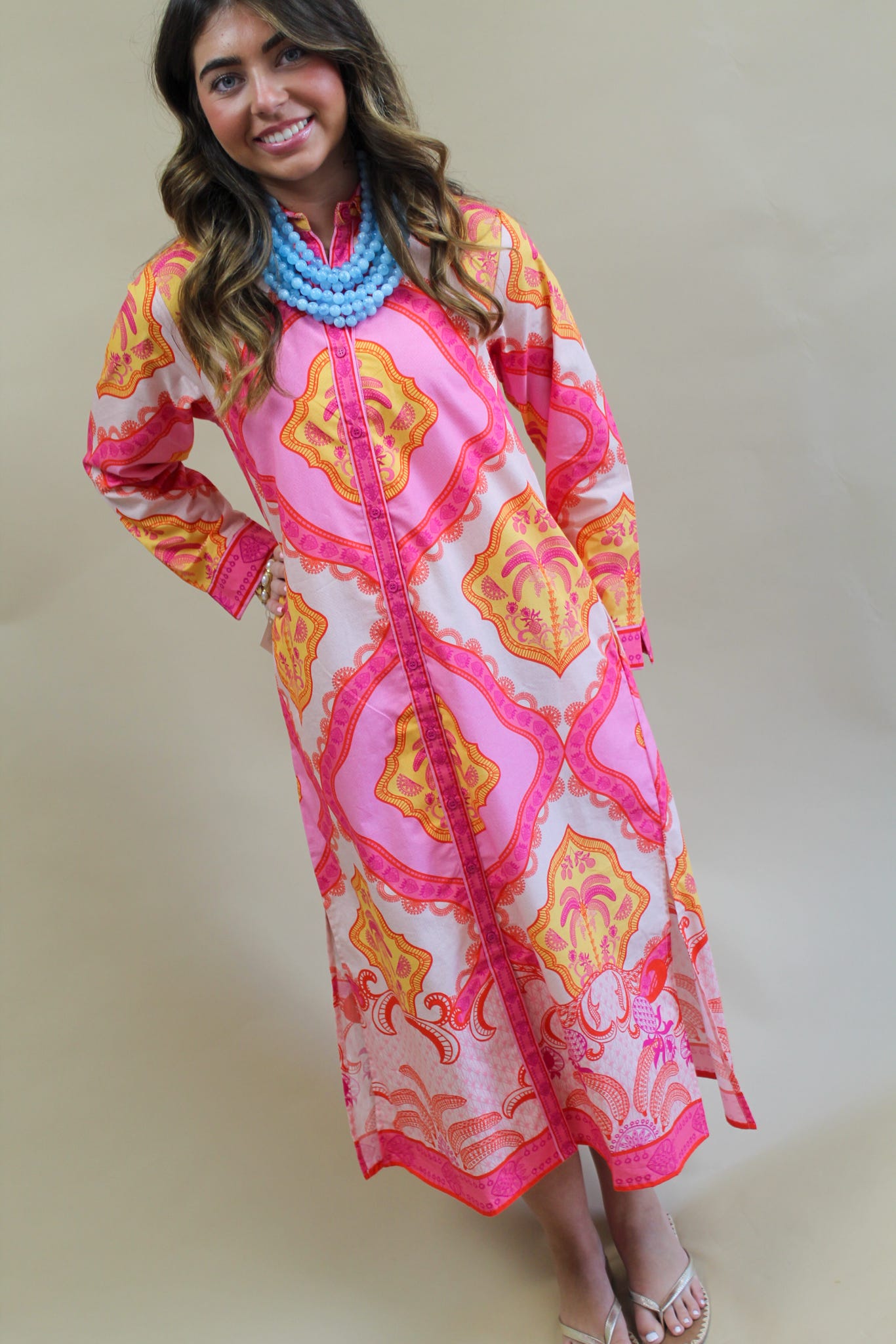Eliza (Palm Mirages) Dress