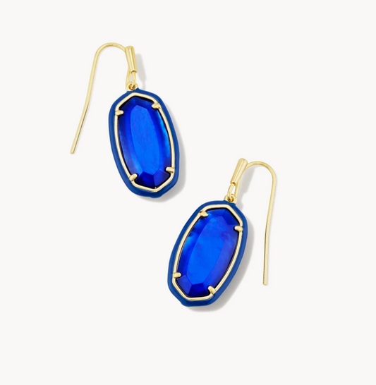 Dani Enamel Framed Drop Earring