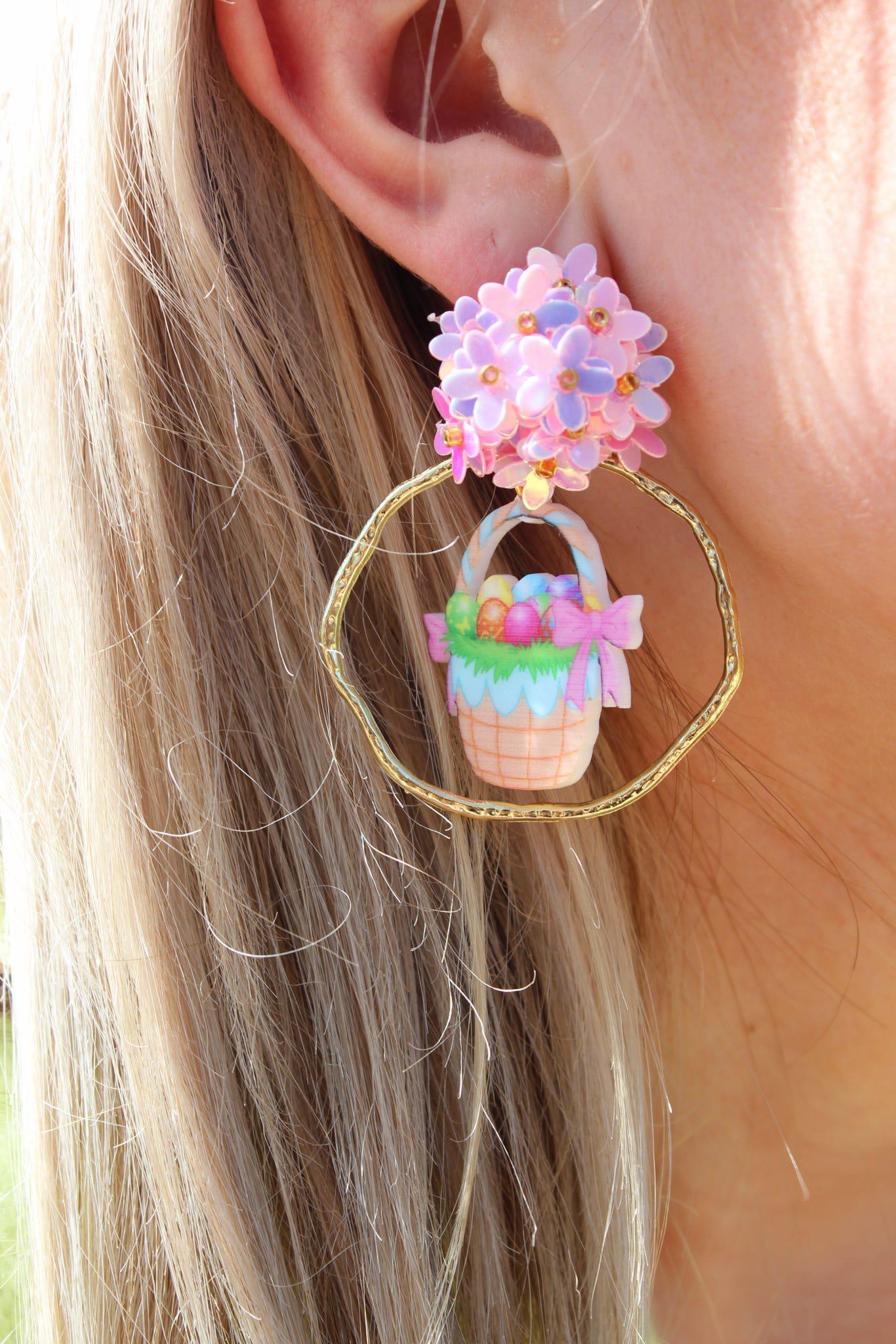 Easter Basket Earrings