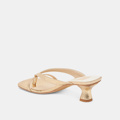 Brevel Gold Distressed Leather