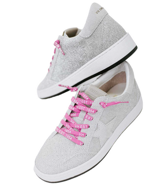 Harlow Vintage Havana Silver Checkered Laced Sneaker