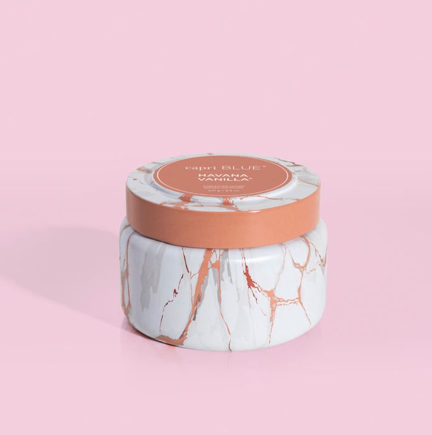 8.5 OZ MODERN MARBLE PRINTED TRAVEL TIN