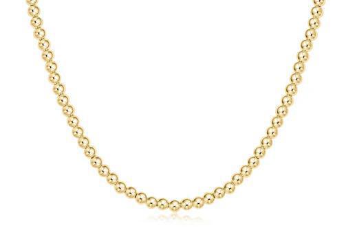 15" Choker Classic Gold 4mm Bead