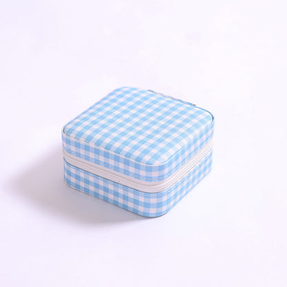 The Gingham Travel Jewelry Case