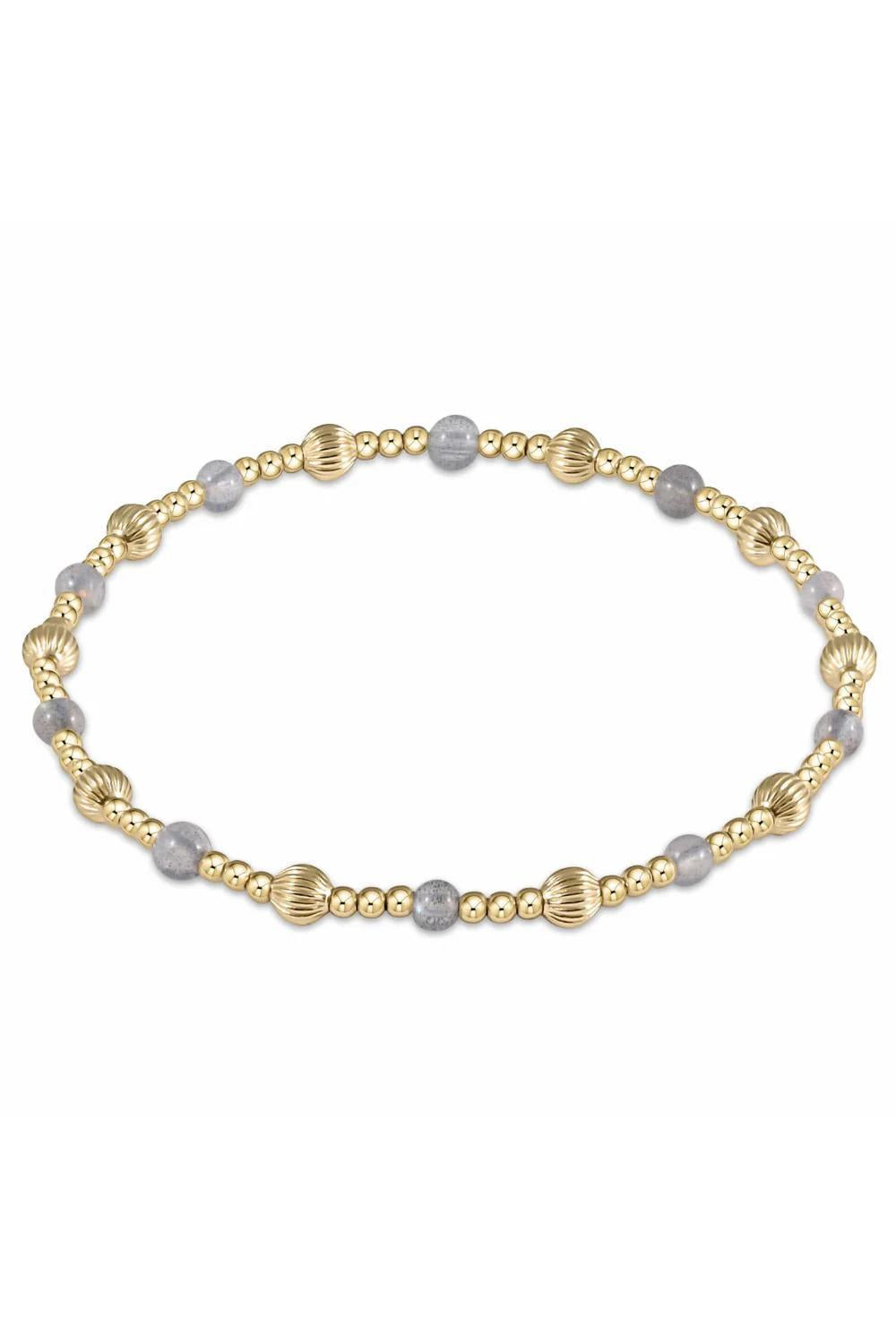 Dignity Sincerity Pattern 4mm Bead Bracelet - Labradorite