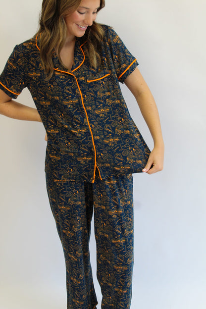 Team Toile Auburn Charlotte Pajama Pant Set