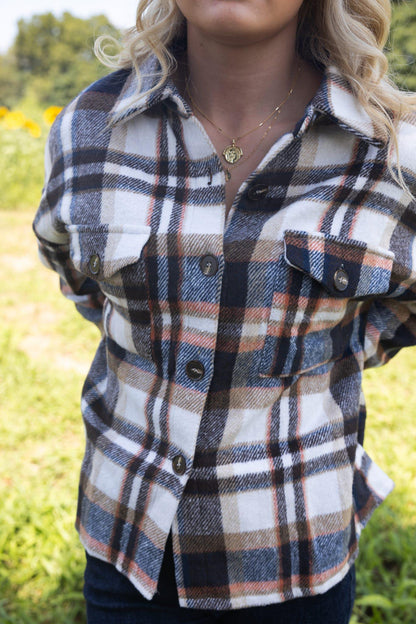 Auburn Plaid Shacket