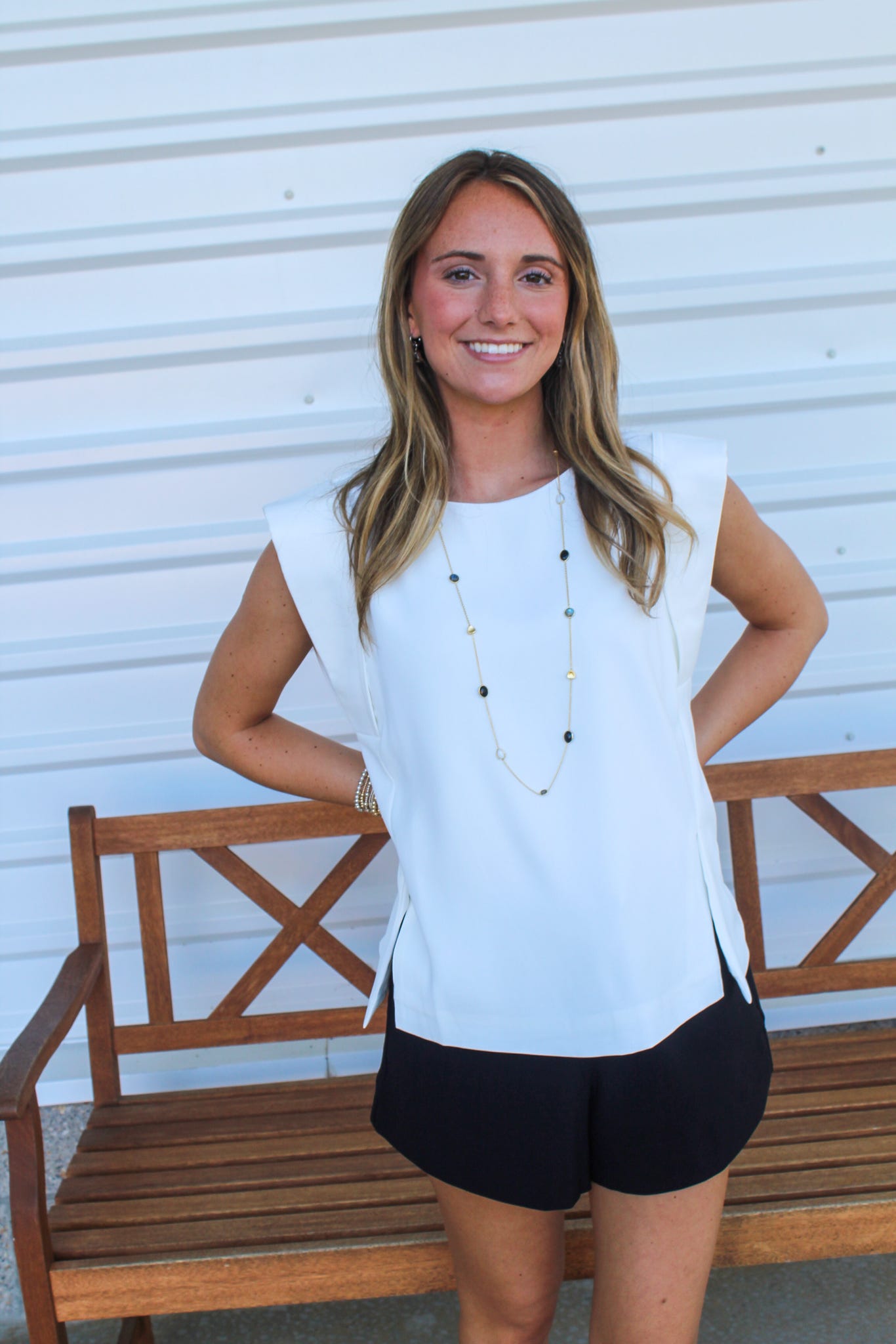 Manifesting Millions Sleeveless Top - White