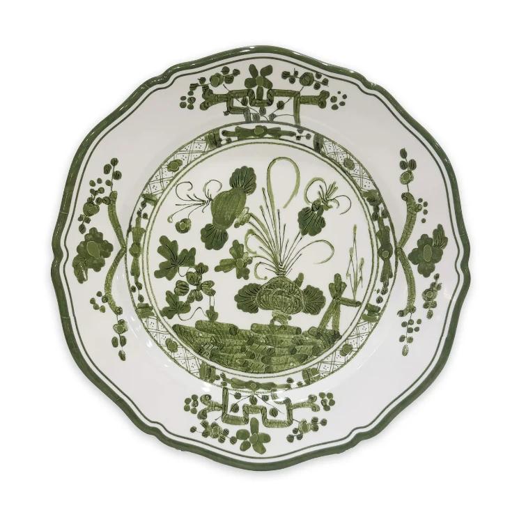 Vida Faenza Green and White Plates
