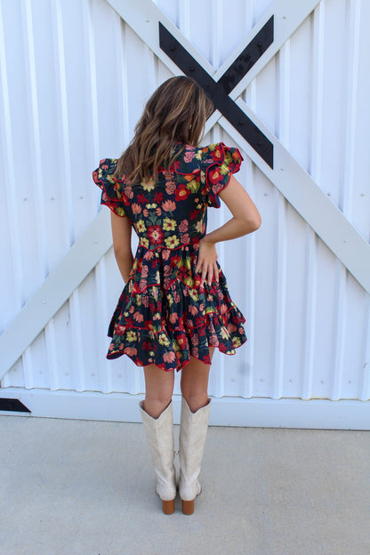 Wildflower Whimsy Mini  Dress