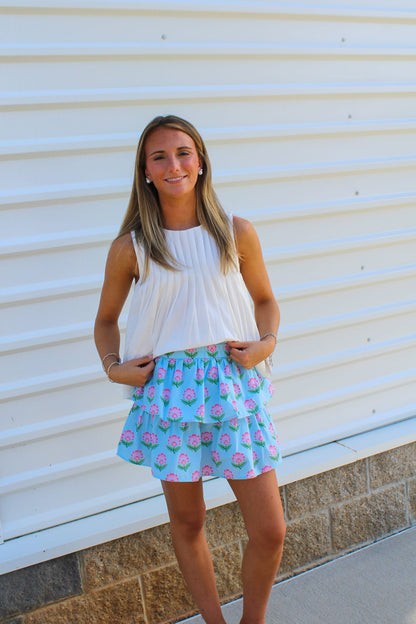 Love me Softly Blue Mini Skirt