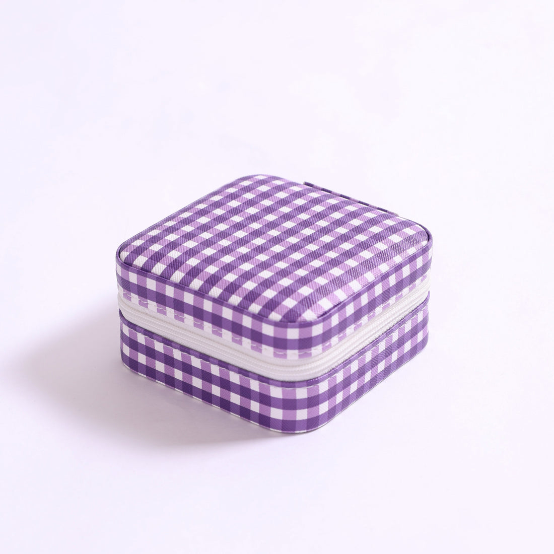 The Gingham Travel Jewelry Case