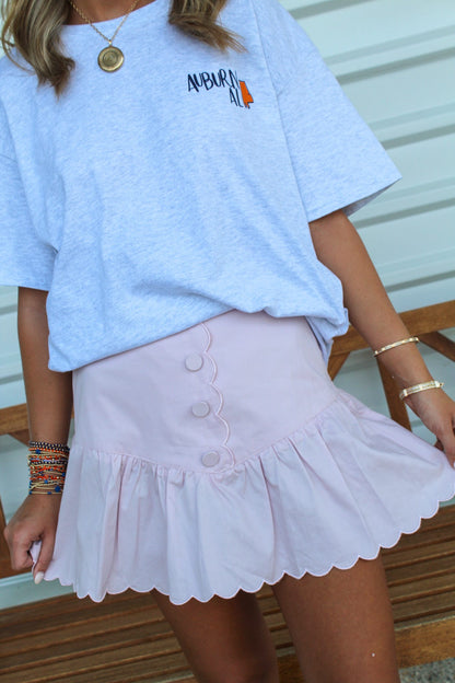 Viral Vibes Pink Mini Skirt