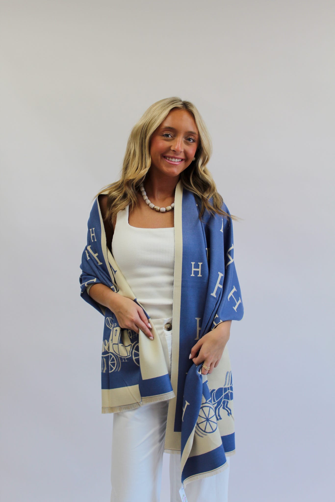 Scarf - Cotton Navy