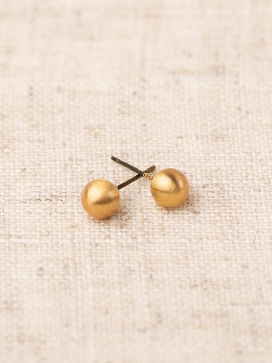 Grenada Brushed Gold Earrings