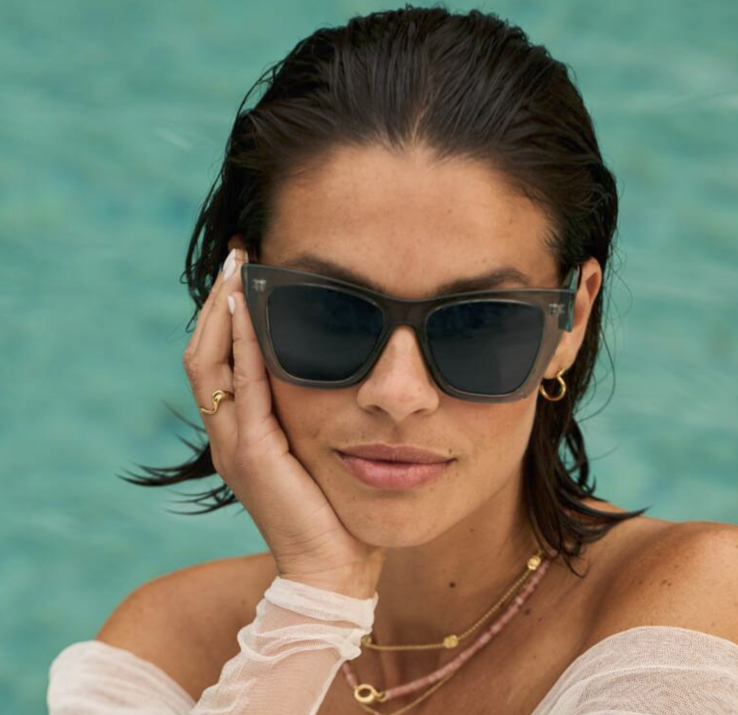Porto Sunglasses Gray Transparent