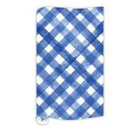 Wrapping Paper 5FT Watercolor Buffalo Check Navy Blue