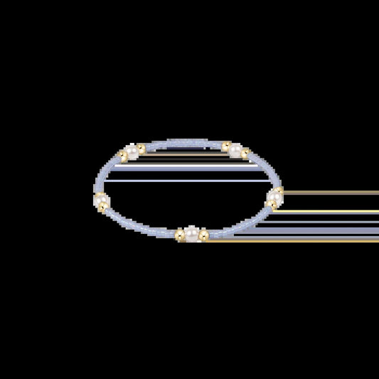 Hope Purpose Pearl Bracelet- Ocean Mist