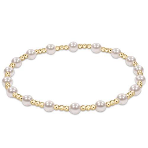 enewton Extends - Classic Sincerity Pattern 4mm Bead Bracelet - Pearl