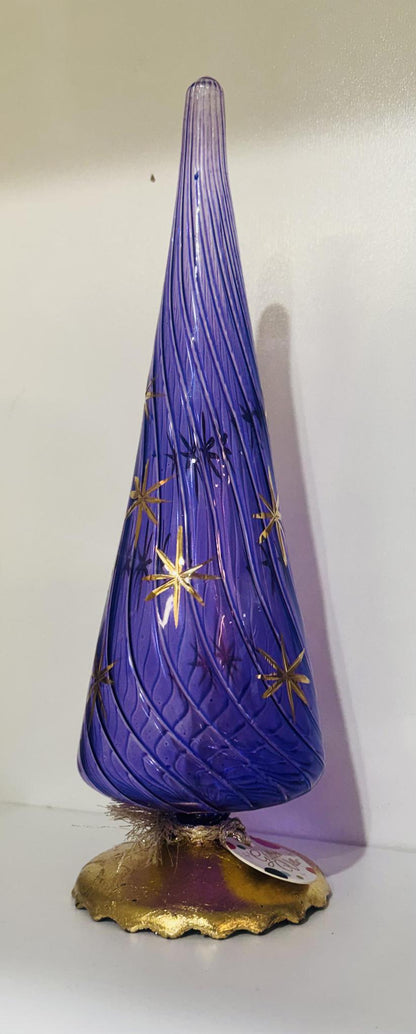 Gold Glint Swirl Tree 12 Assorted