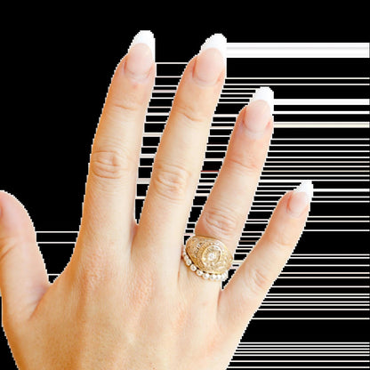 Lauren Beaded Band 3MM Silver