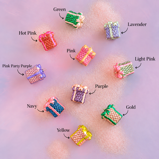 Glass Trapunto Gift Ornament