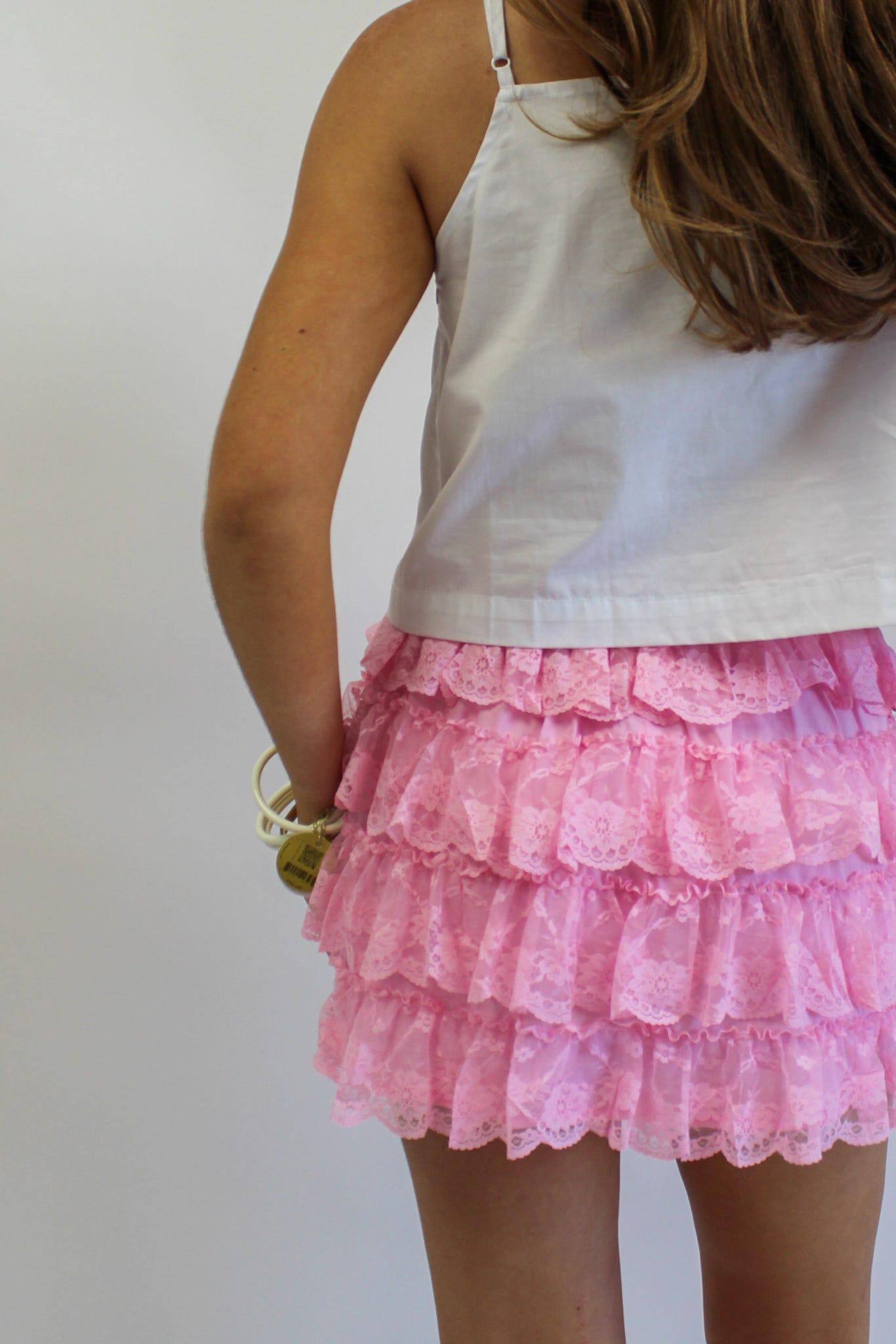 Ballet Blush Ruffle Skirt