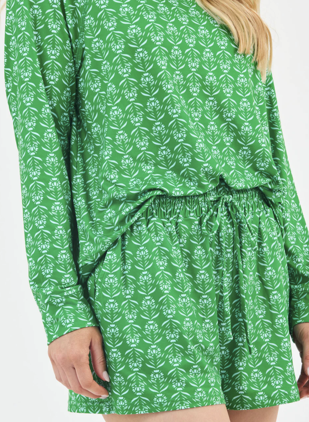 Annie Short Set (Palm Desmask Green)