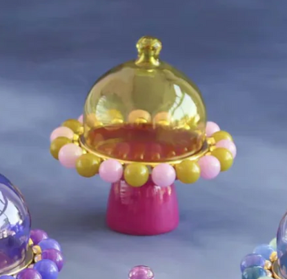 Ballerina Cake Stand With Dome