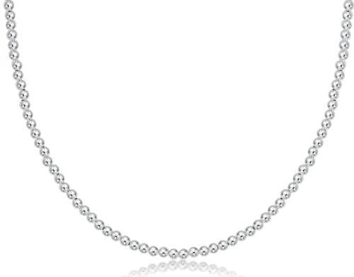 15" Choker Classic Sterling 3mm Bead