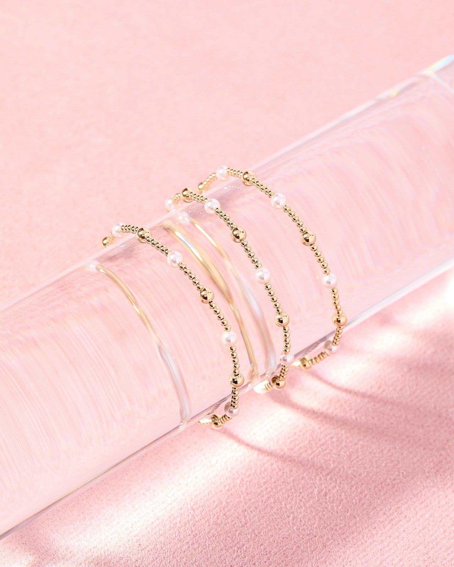 June Pearl and Gold Alternating Ring