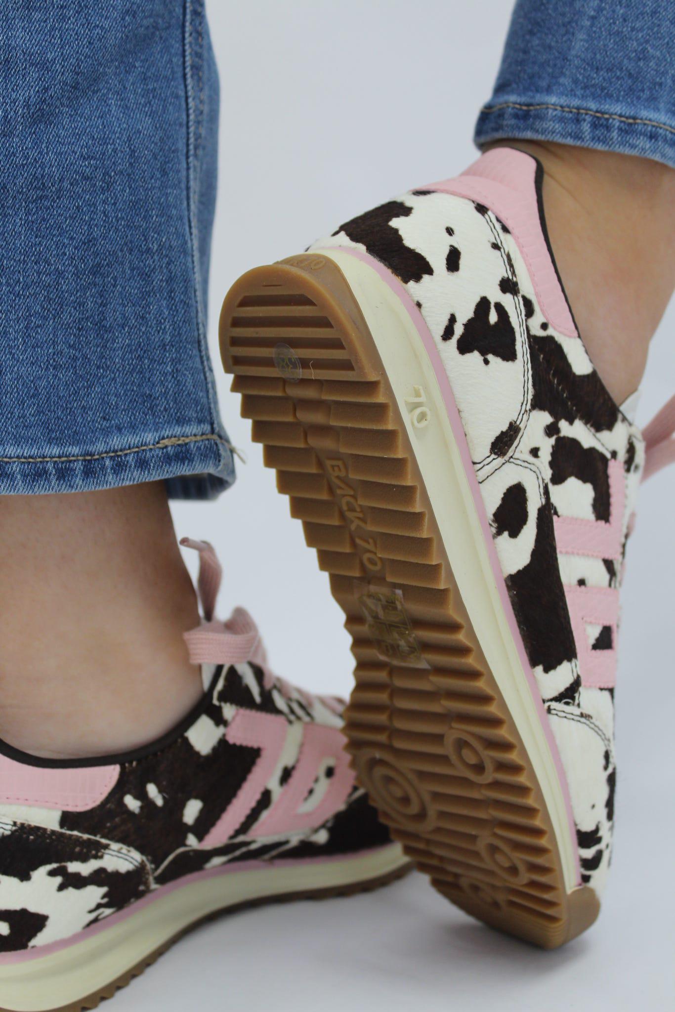 Cow Brown White Pink Jogger L