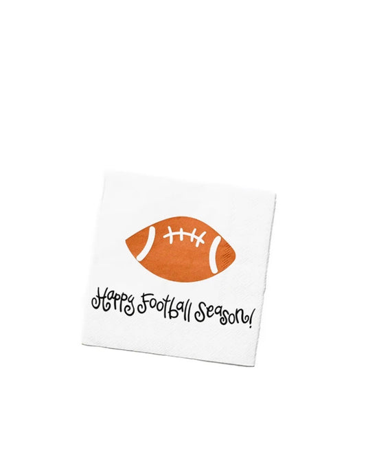Football Cocktail Napkin (20 per pack)