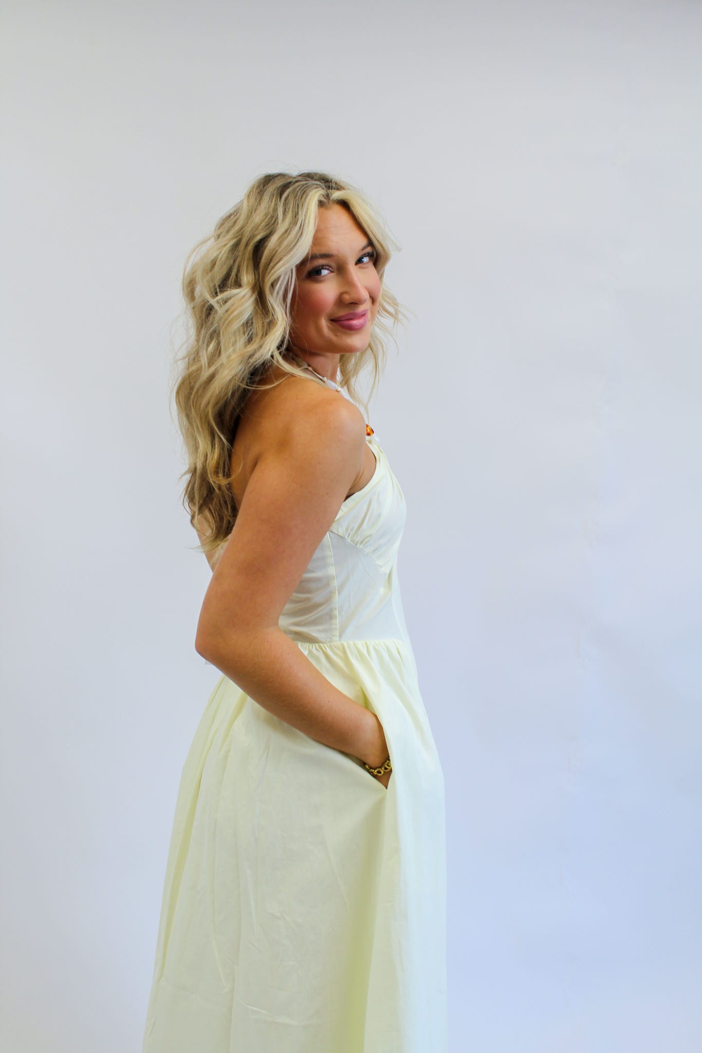 Buttercup Chiffon Midi Dress