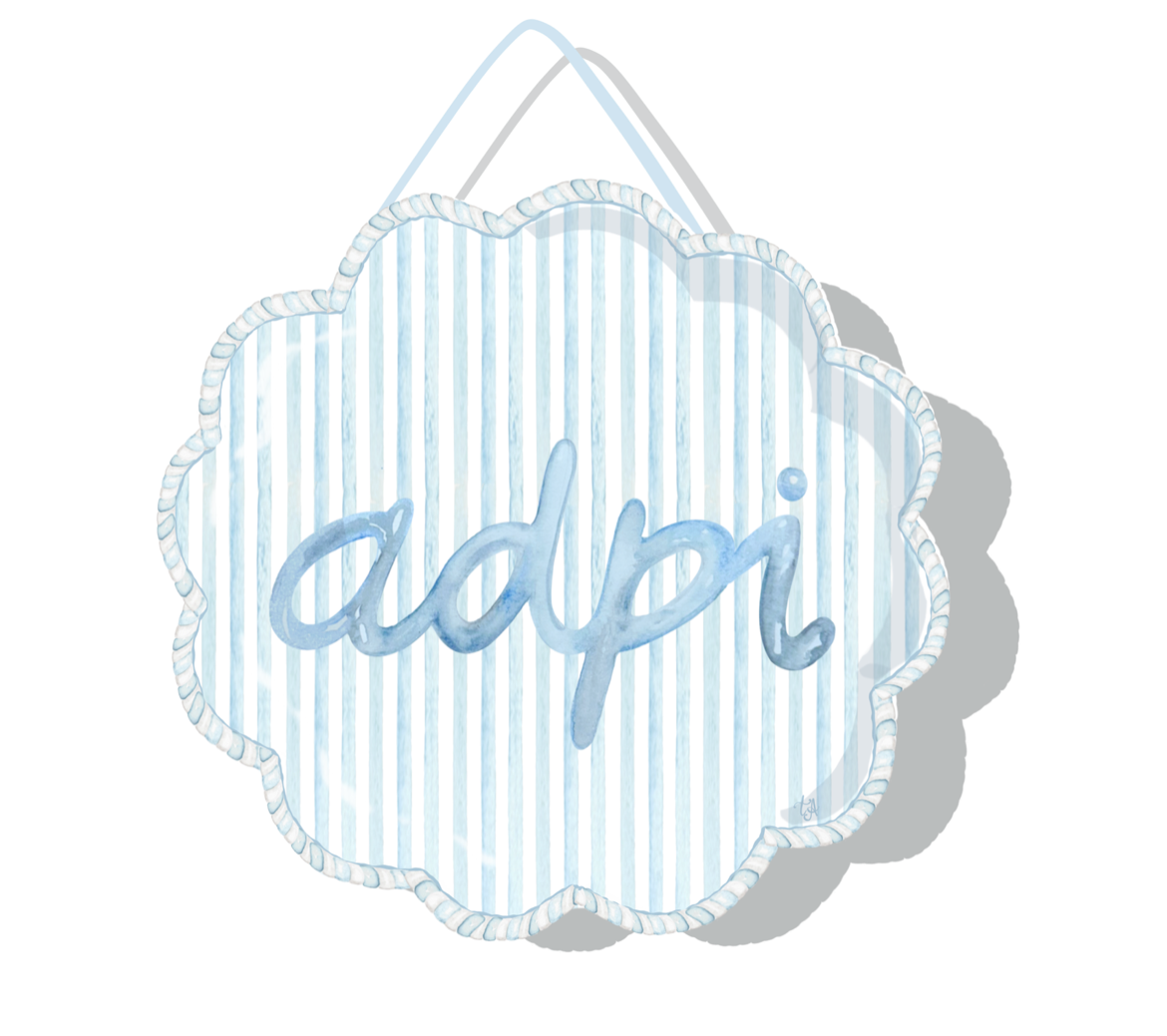Acrylic Sorority Door Hangers