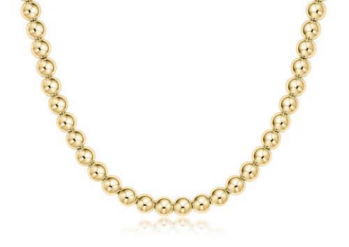 15" Choker Classic Gold 6mm Bead