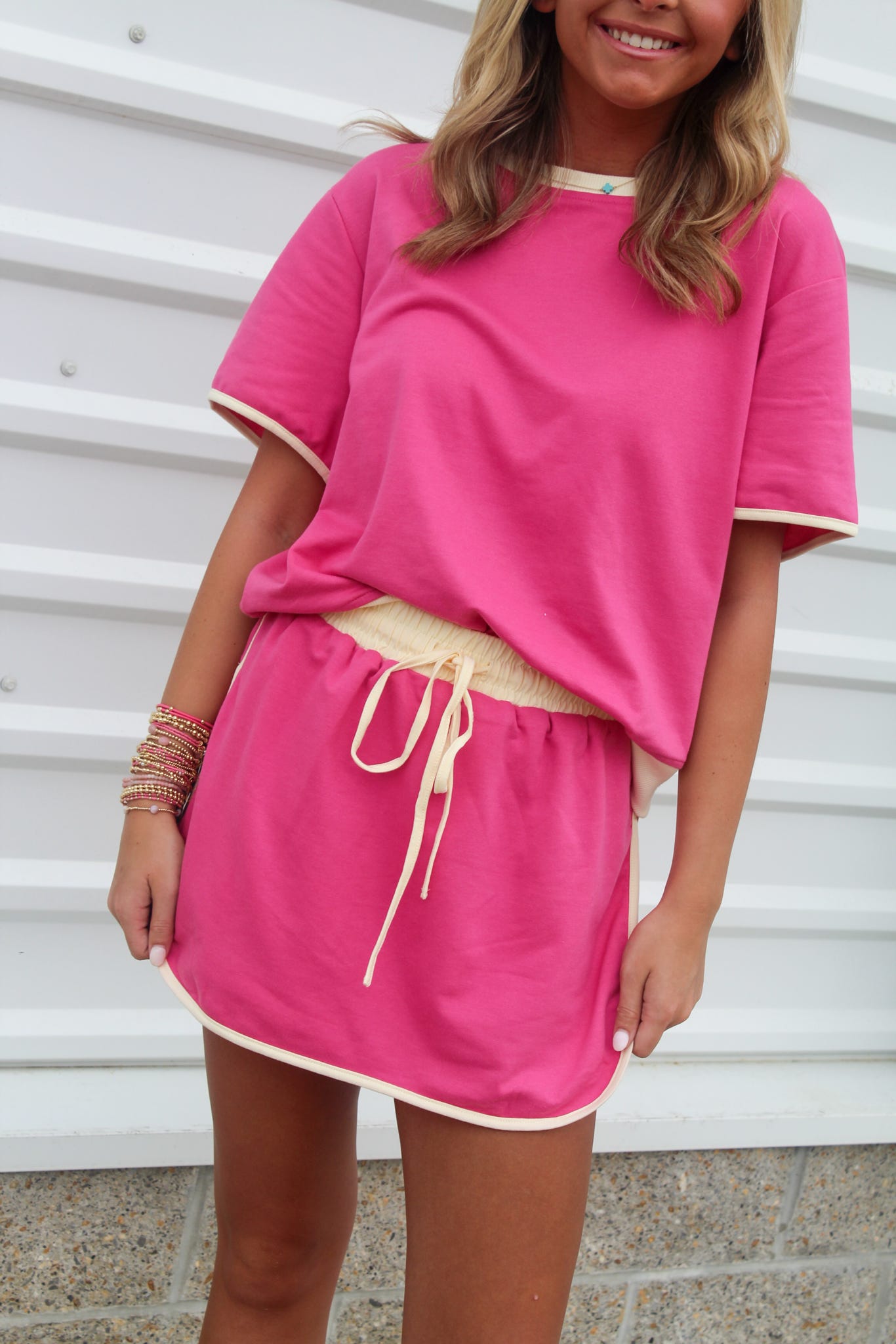 Raspberry Beret' Shorts Set